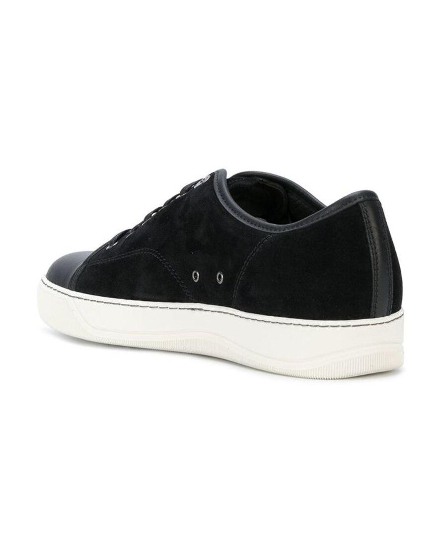 Black DBB1 Suede & Patent Leather Sneakers Product Image