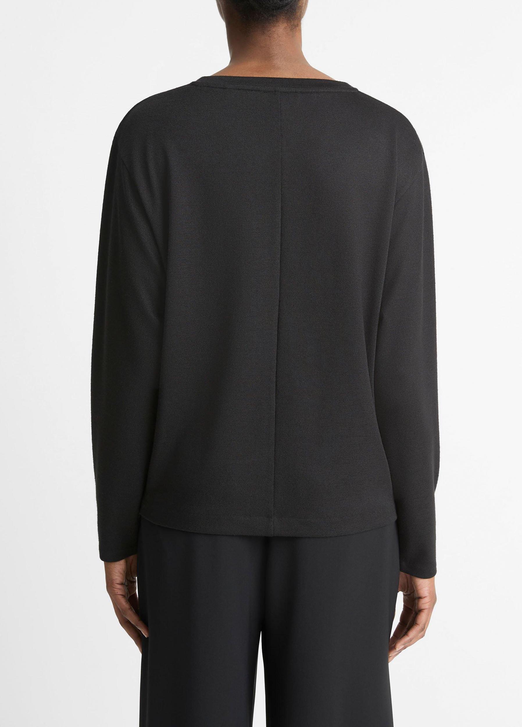 Knit Relaxed Long-Sleeve T-Shirt Product Image