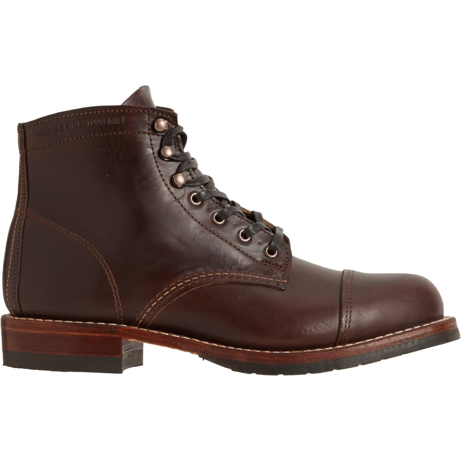 Wolverine 1000 Mile Leather Sole Boots - Leather, Factory Seconds (For Men) Product Image