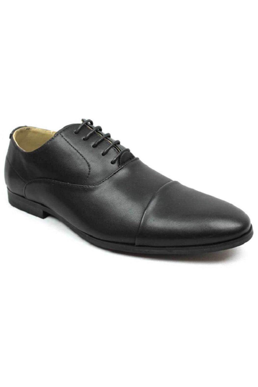 Black Cap Toe Dress Shoes Product Image