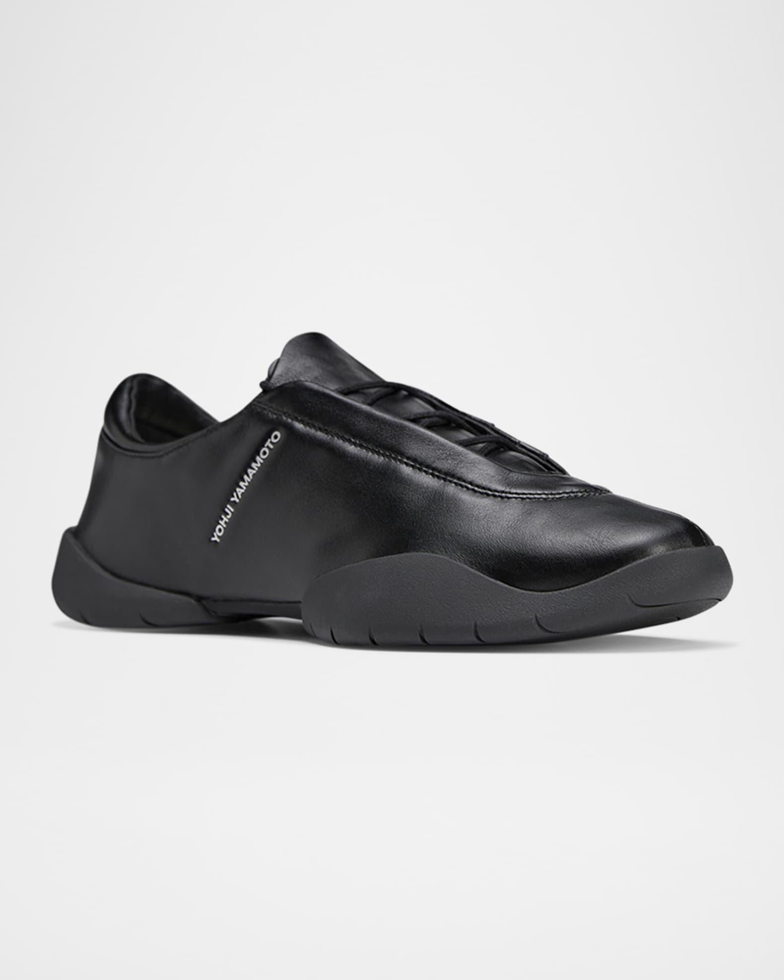 Men's Regu Leather Low-Top Sneakers Product Image
