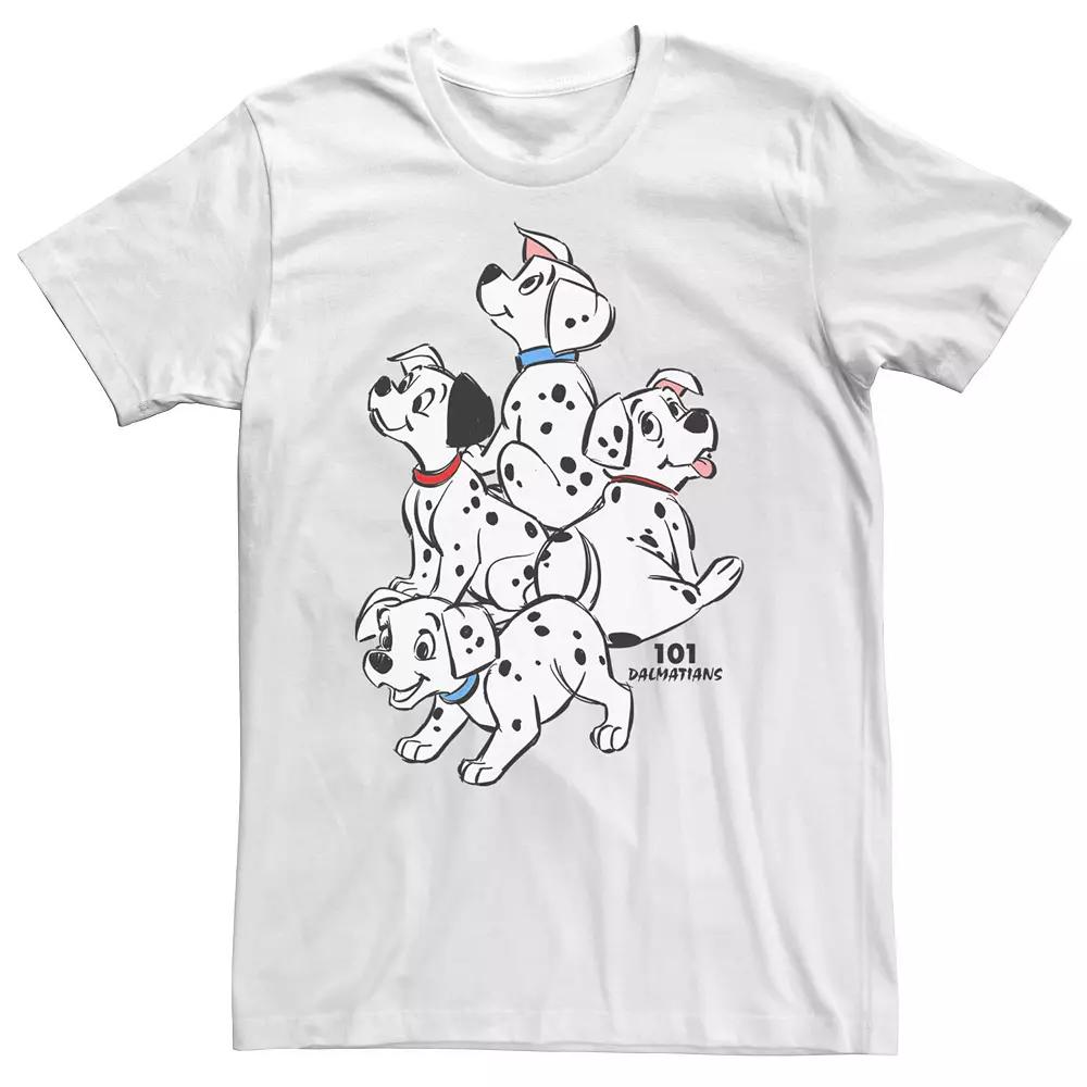 Big & Tall Disney 101 Dalmatians Group Shot Puppies Tee, Men's,  Product Image