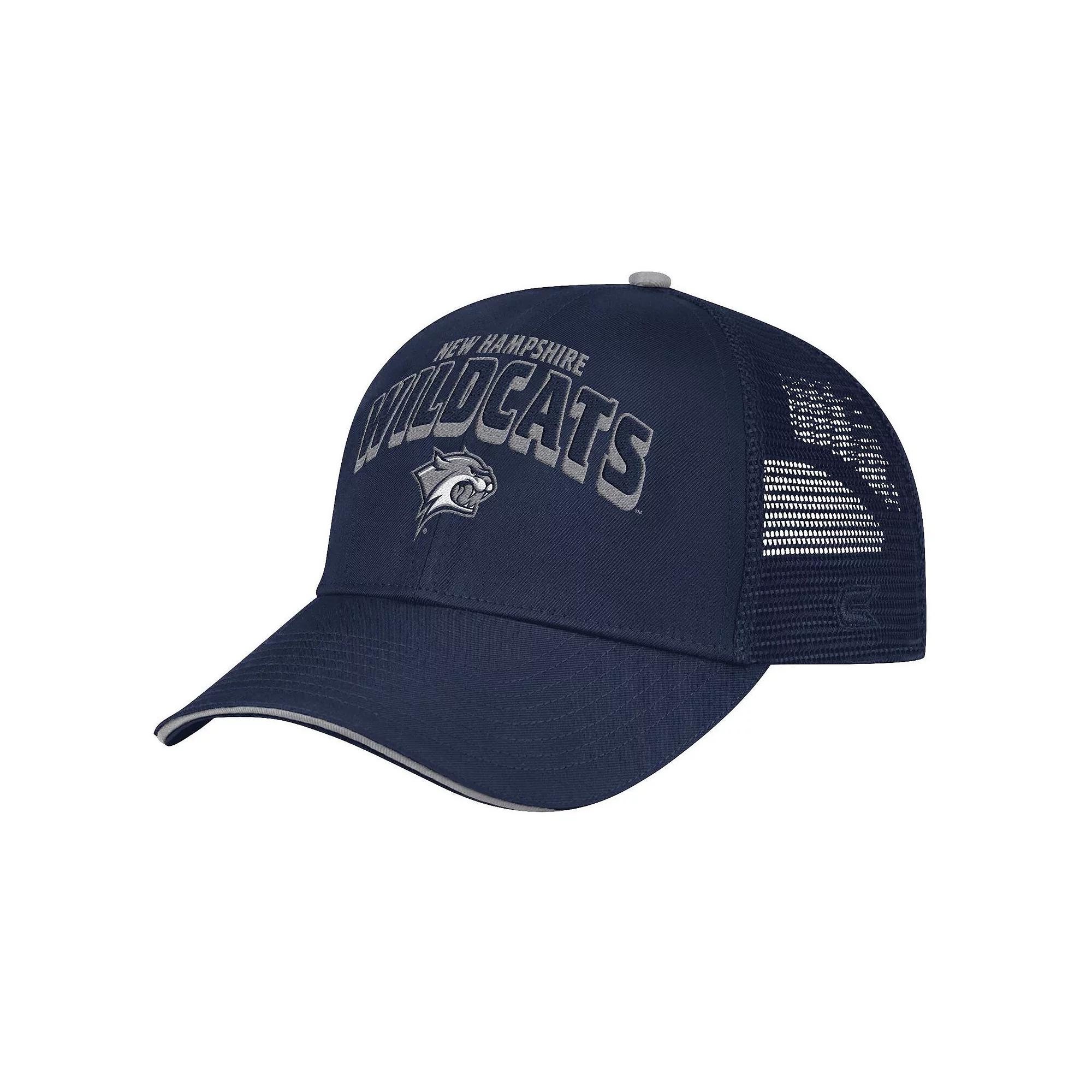 Mens Colosseum Navy New Hampshire Wildcats Wyatt Primary Team Trucker Adjustable Hat, Unh Blue Product Image