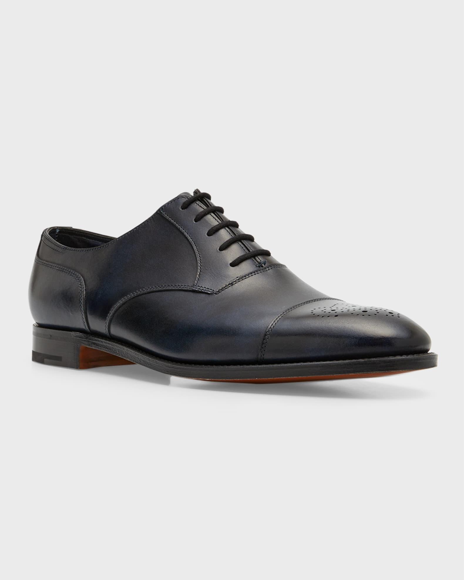 Men's Hartland Cap Toe Brogue Leather Oxfords Product Image