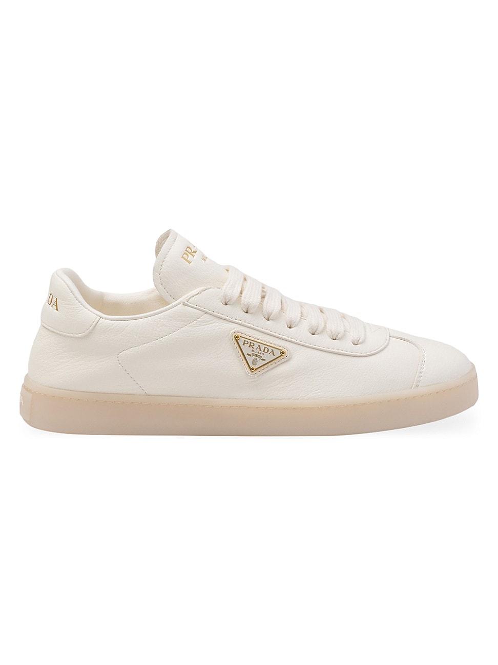 Prada Womens Leather Sneakers Product Image