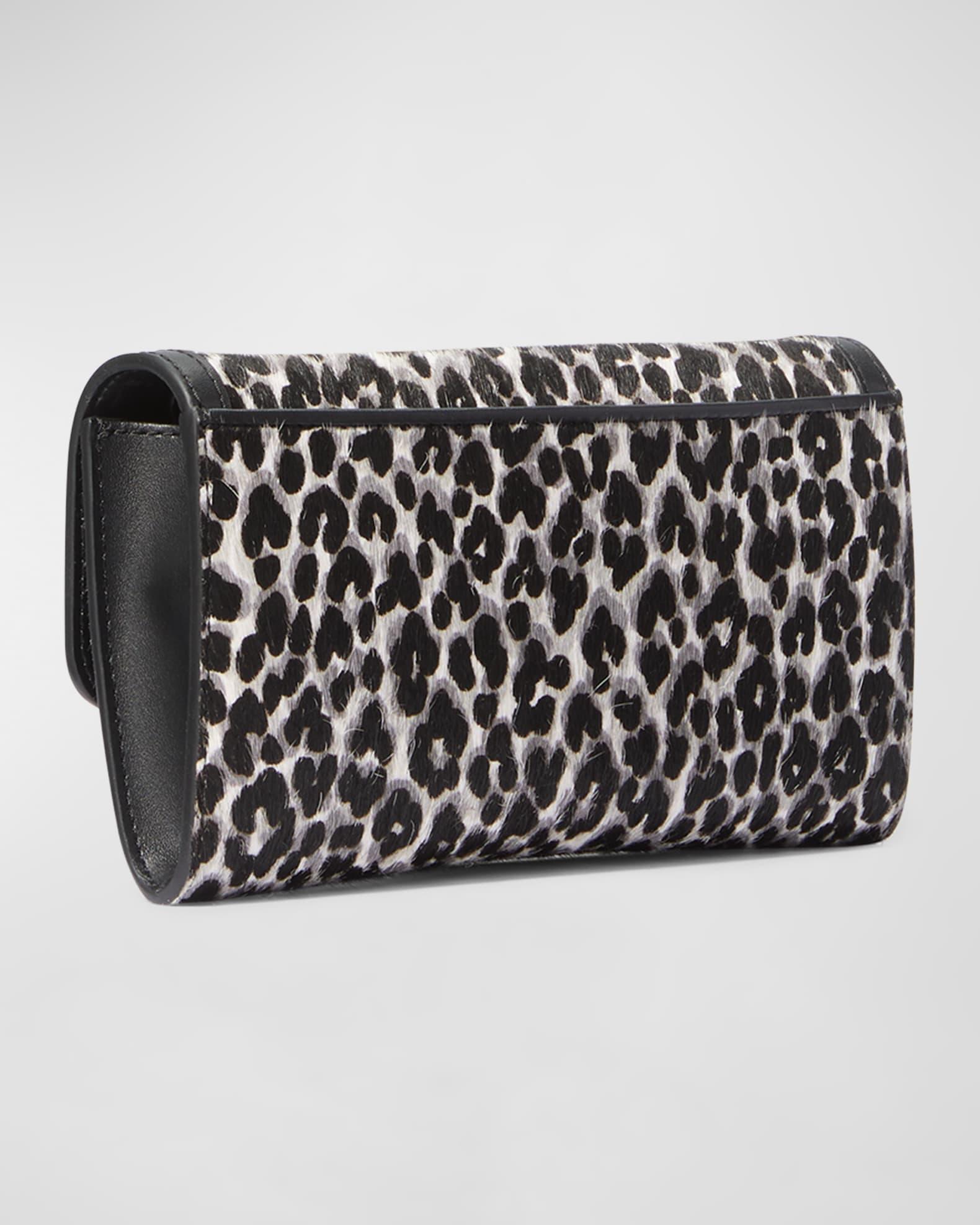 Tribeca Large Leopard Calf Hair Wallet on Chain Product Image