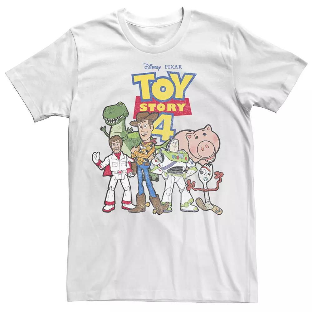 Big & Tall Disney / Pixar Toy Story 4 New Group Shot Movie Logo Poster Tee, Men's,  Product Image