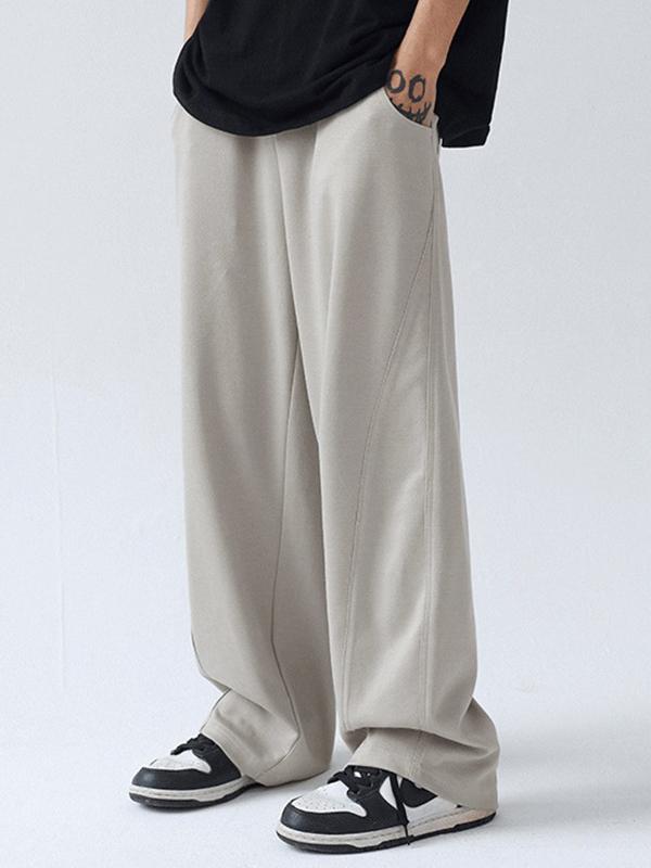 Men's Paneled Loose Casual Pants Product Image