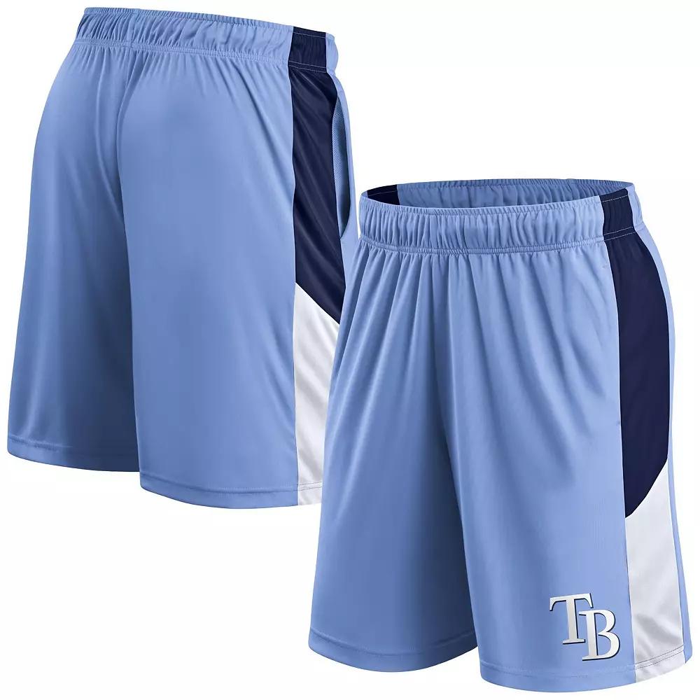 Men's Fanatics Light Blue Tampa Bay Rays Primary Logo Shorts,  Product Image