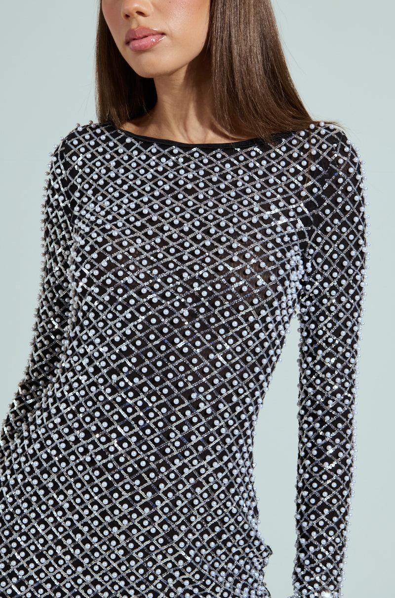 A HAMPTONS HOLIDAY PEARL MINI DRESS Product Image