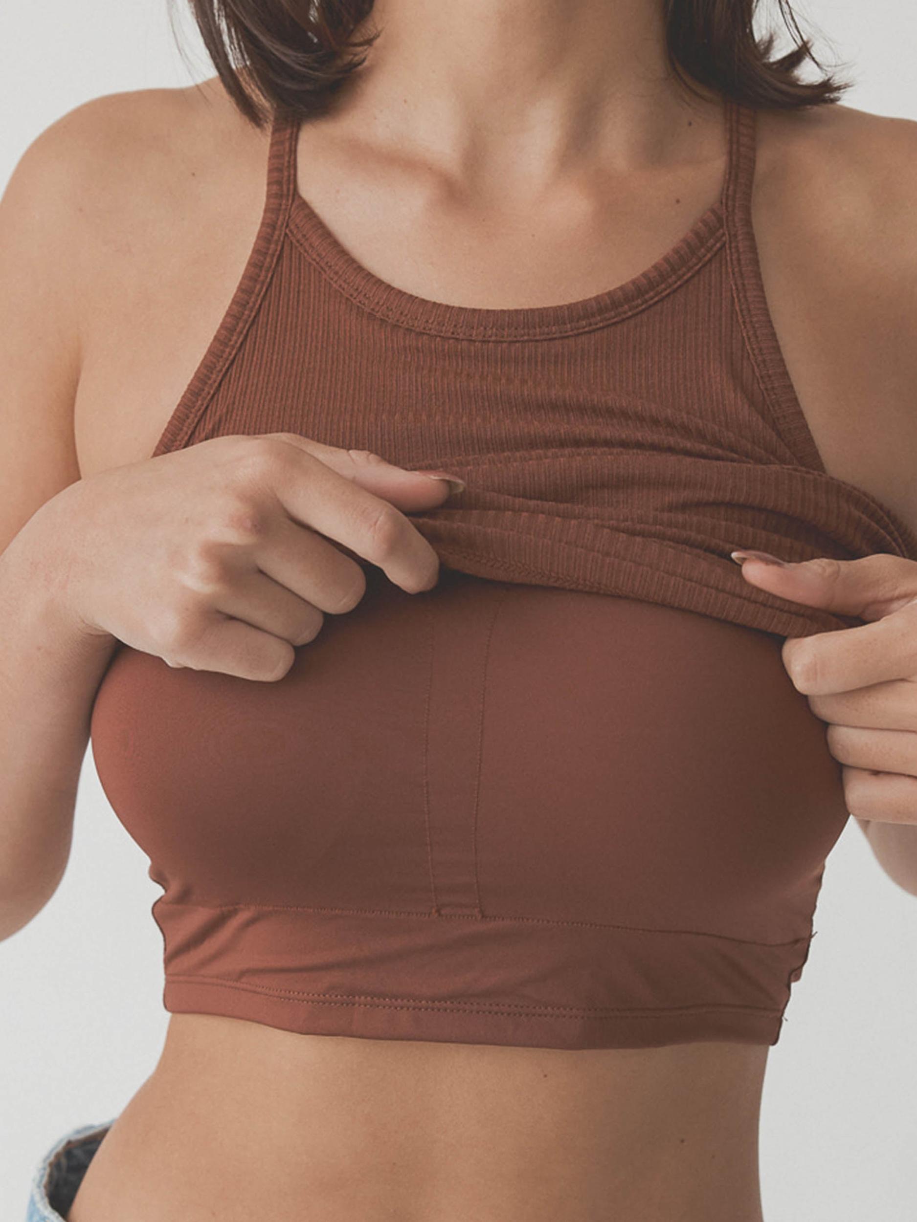 Ribbed High Neck Brami Product Image