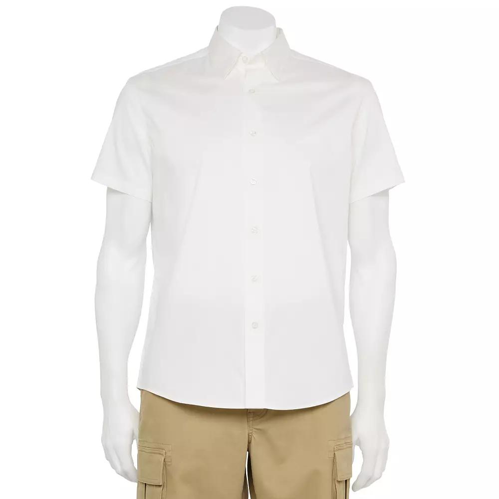 Men's Adaptive Sonoma Goods For Life® Easy Dressing Short Sleeve Performance Shirt,  Product Image