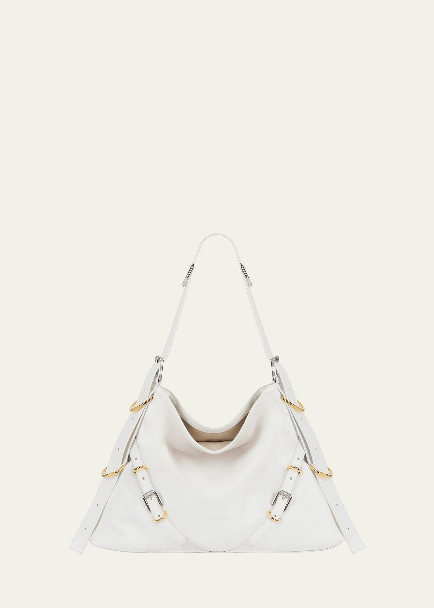 Voyou Medium Shoulder Bag in Tumbled Leather Product Image