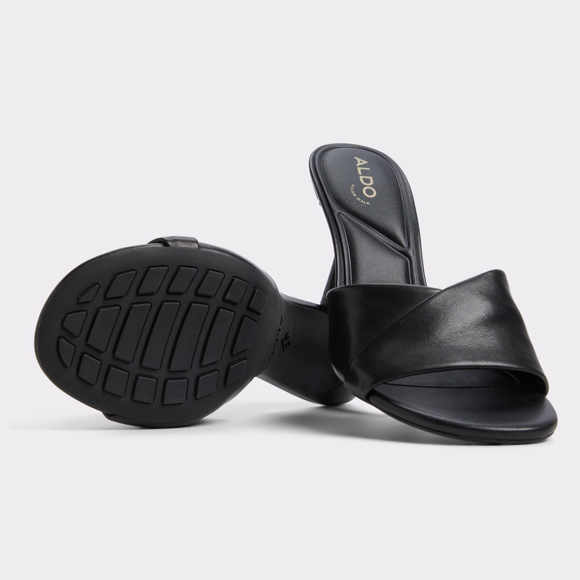 ALDO Lyhanna - Women's Heeled Mules Sandals - Black, Size 6.5 Product Image