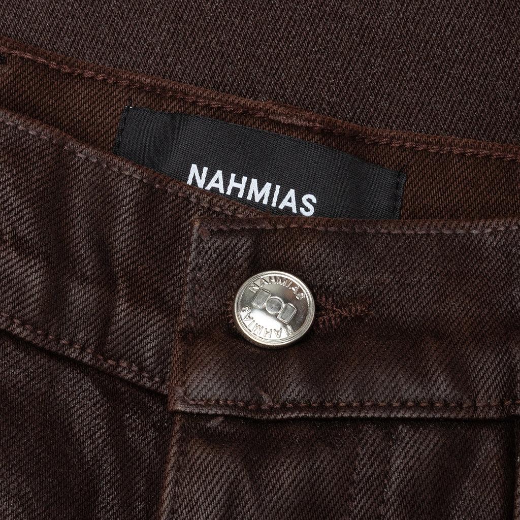 Waxed Denim Logo Cargo Pant -Brown Wash Male Product Image