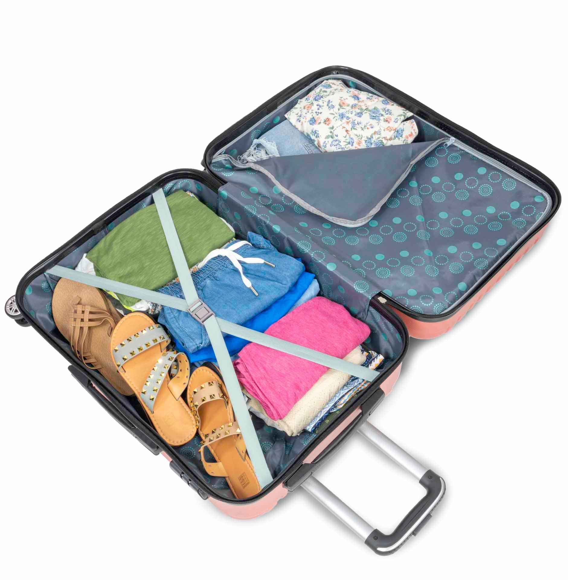 LIOR 3 Piece Set Luggage Sets Suitcase Hardshell Lightweight Spinner Wheels Product Image