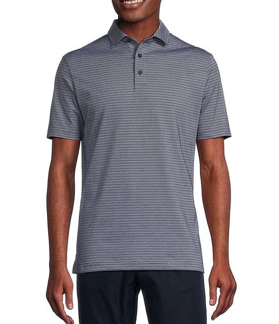 Cremieux Blue Label Stripe Performance Stretch Short Sleeve Golf Polo Shirt Product Image