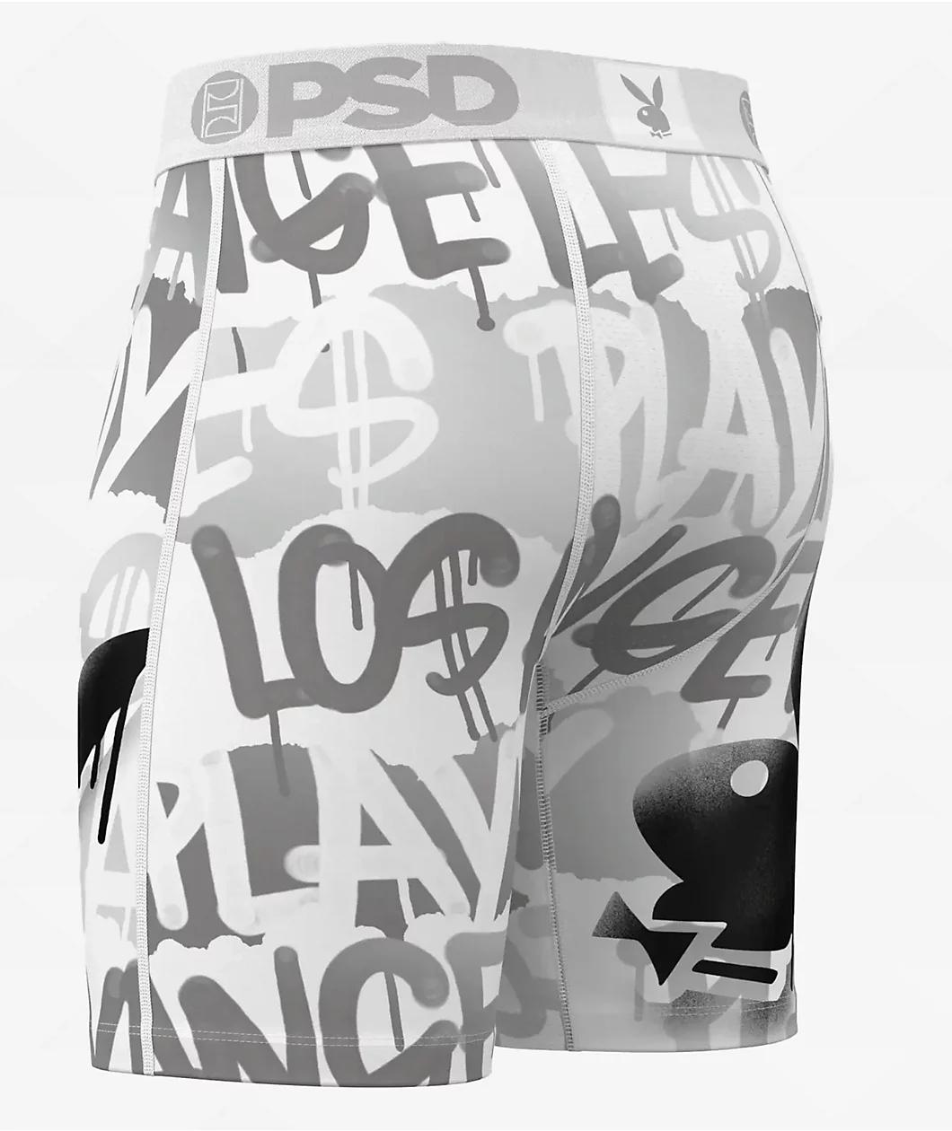 PSD x Playboy Silver Spray Boxer Briefs Product Image