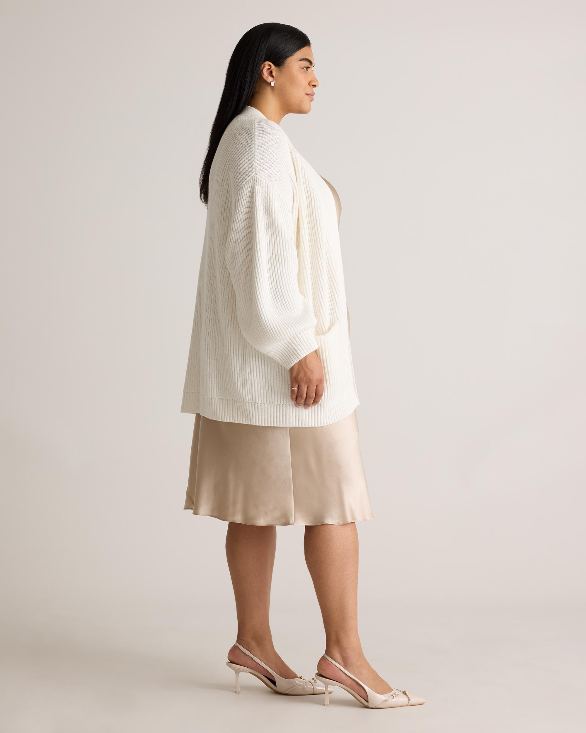 Quince | Women's Oversized Cardigan Sweater Organic Cotton Product Image