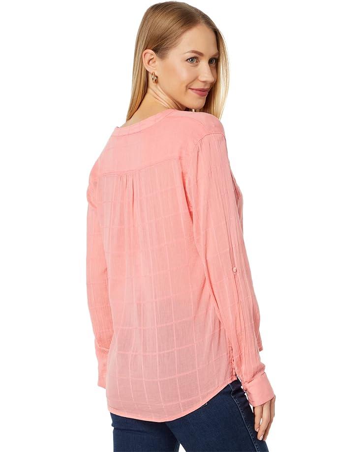 Elbow Ruffle Sleeve V-Neck Blouse Product Image