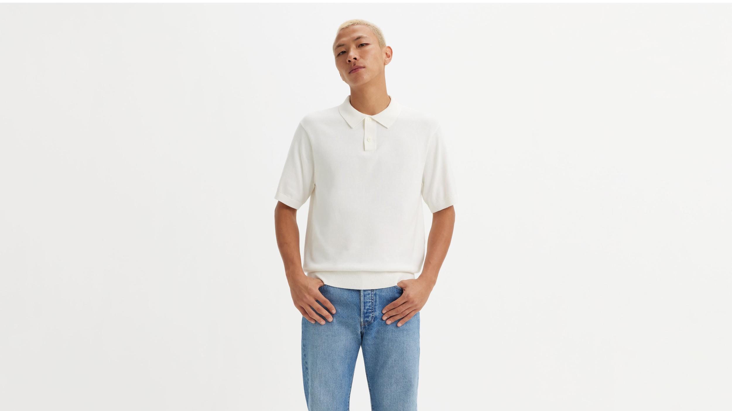 Sweater Knit Polo Shirt Product Image