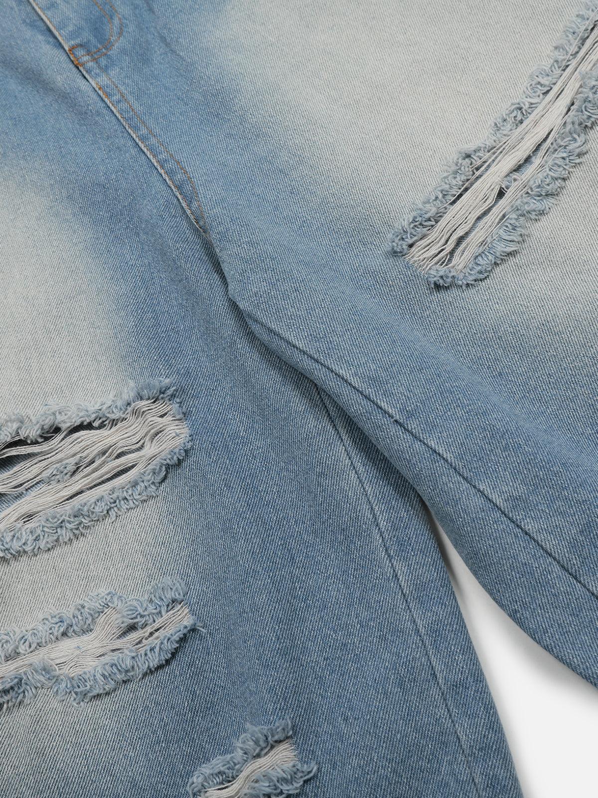 Aelfric Eden Ripped Distressed Washed Longline Jorts Product Image