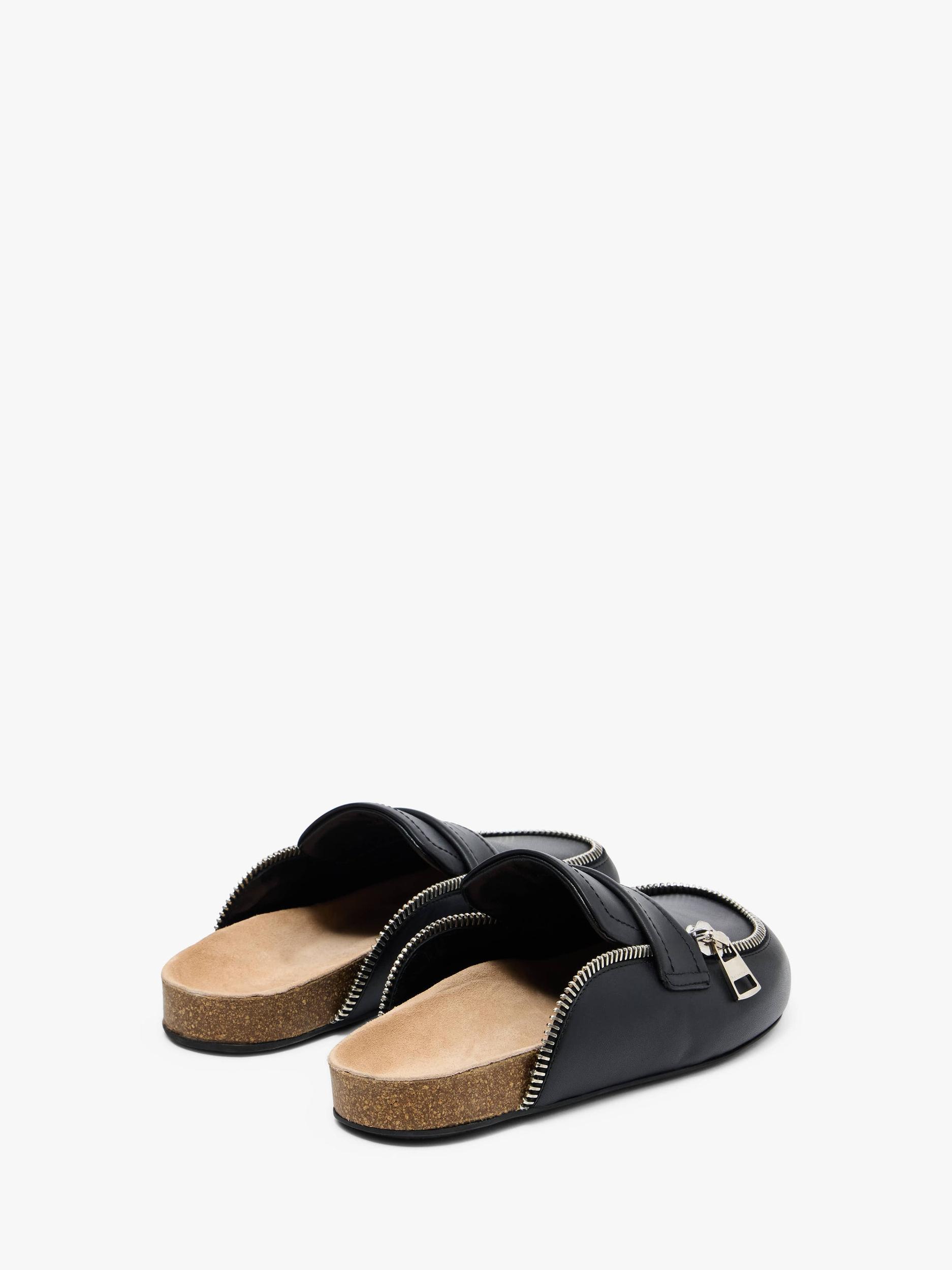 LEATHER BIKER LOAFER MULES Product Image