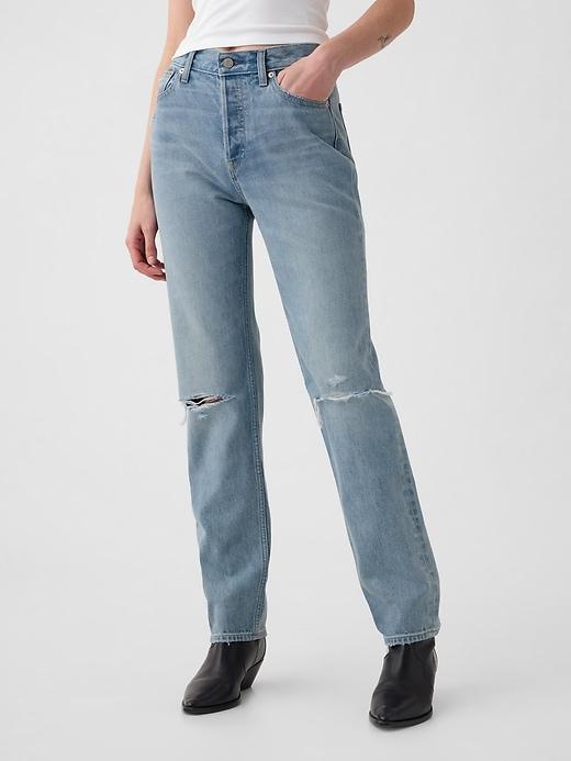 High Rise Rigid '90s Straight Jeans Product Image