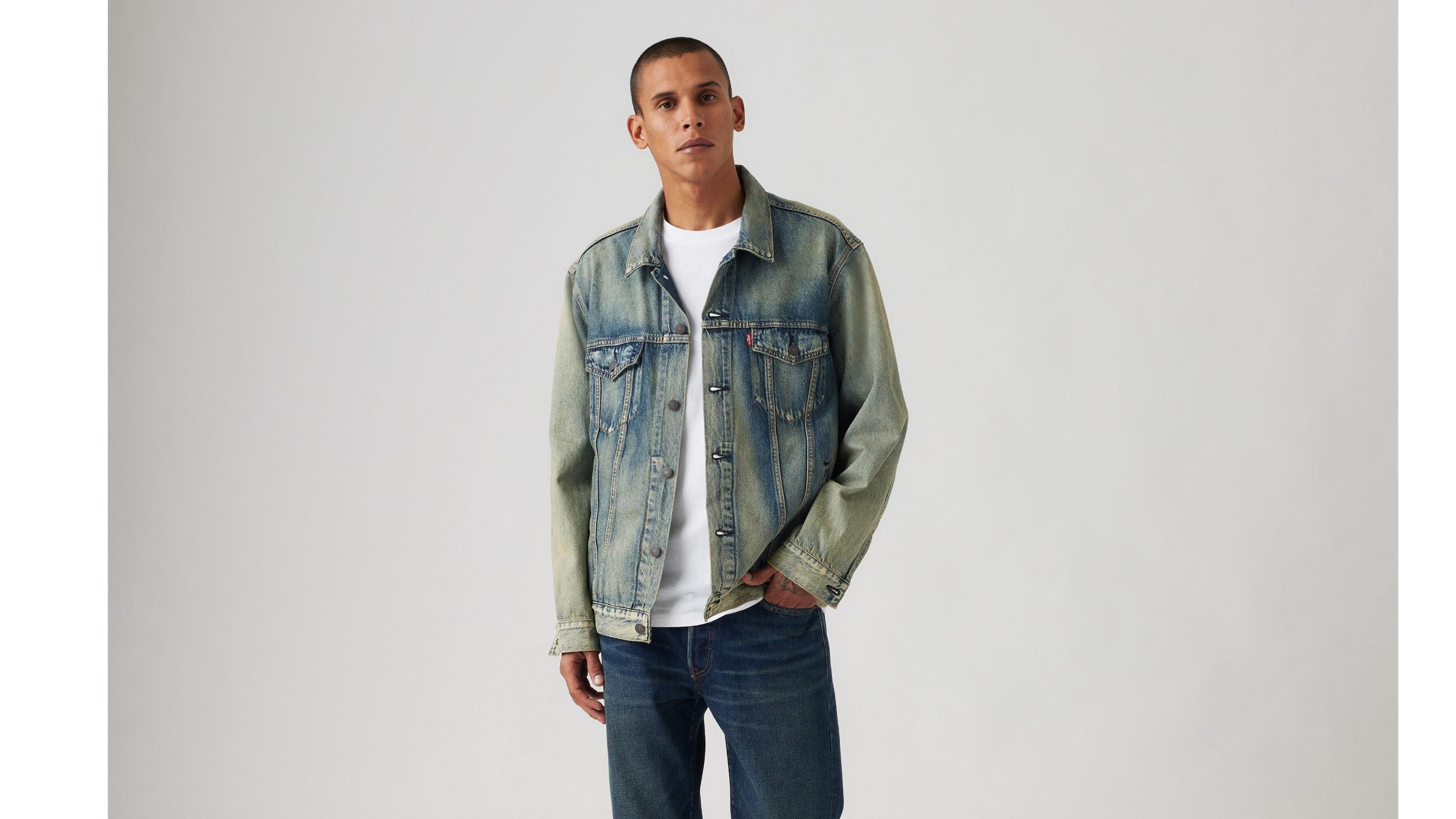 Lightweight Relaxed Fit Trucker Jacket Product Image