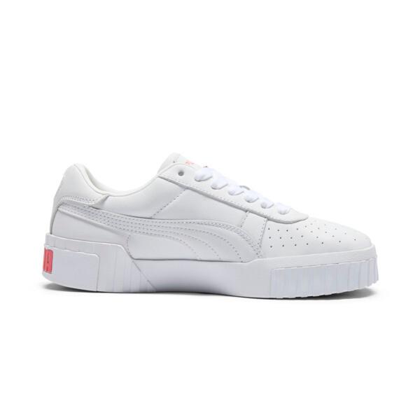 PUMA Cali B Vegas Flagship Women's Sneakers in White/Peach Frost/Sunny Yellow Product Image