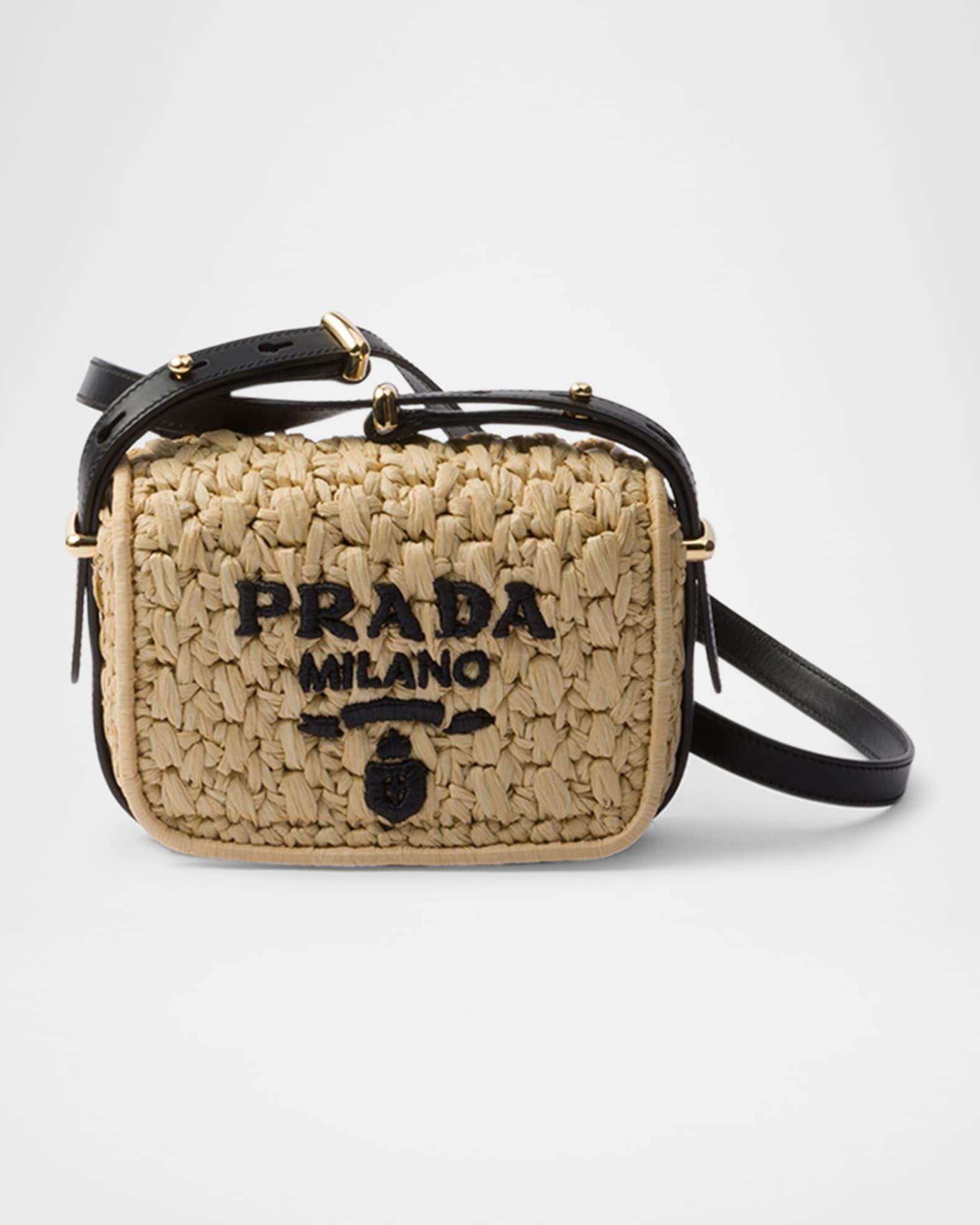 Crochet and Leather Shoulder Bag Product Image