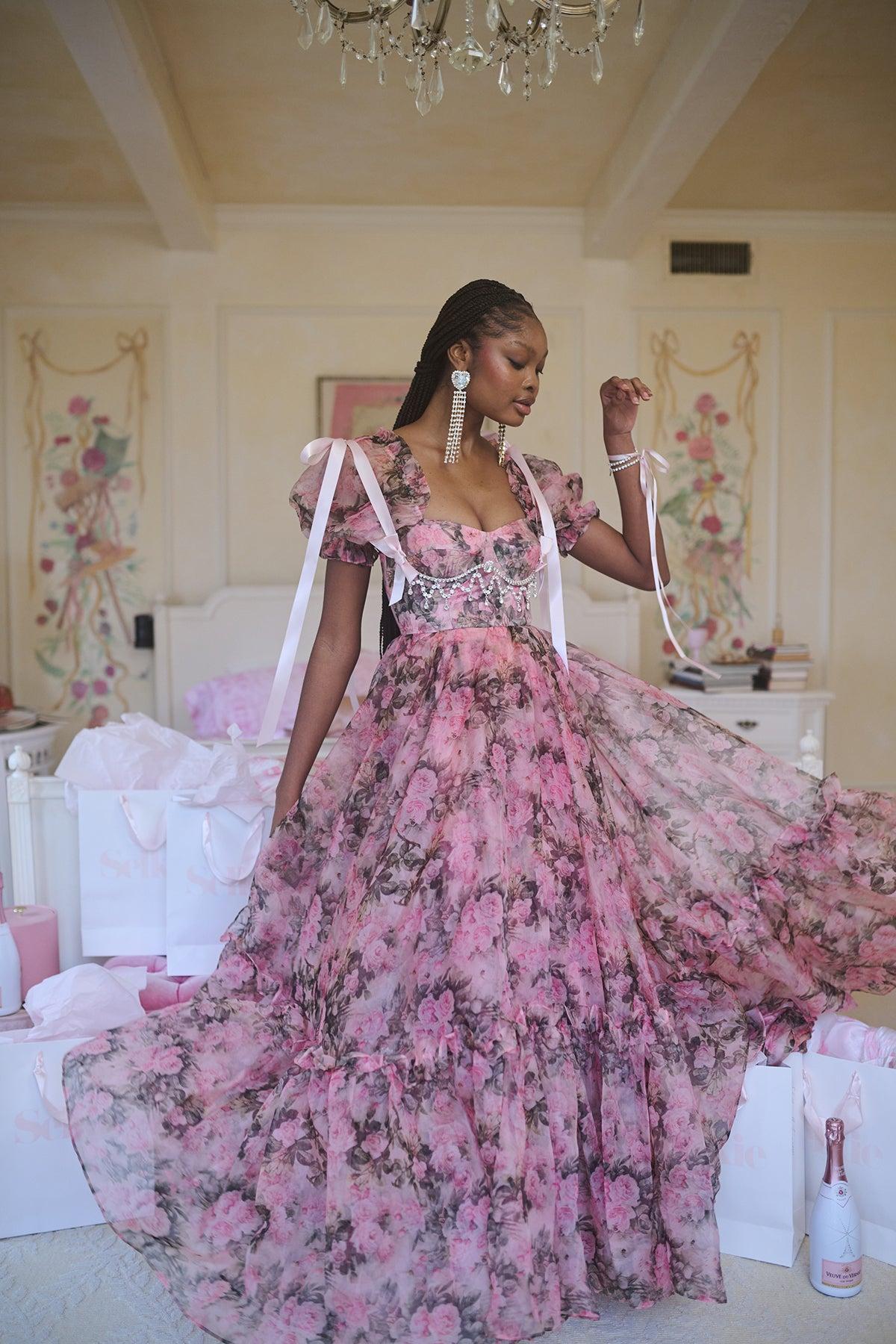 The Queen Bee Silk Gauze Ritz Gown Product Image