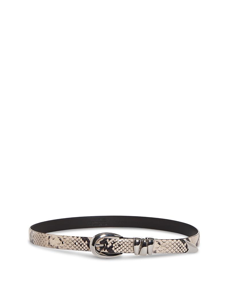 Madewell Womens Triple Keeper Snake Embossed Leather Belt Product Image