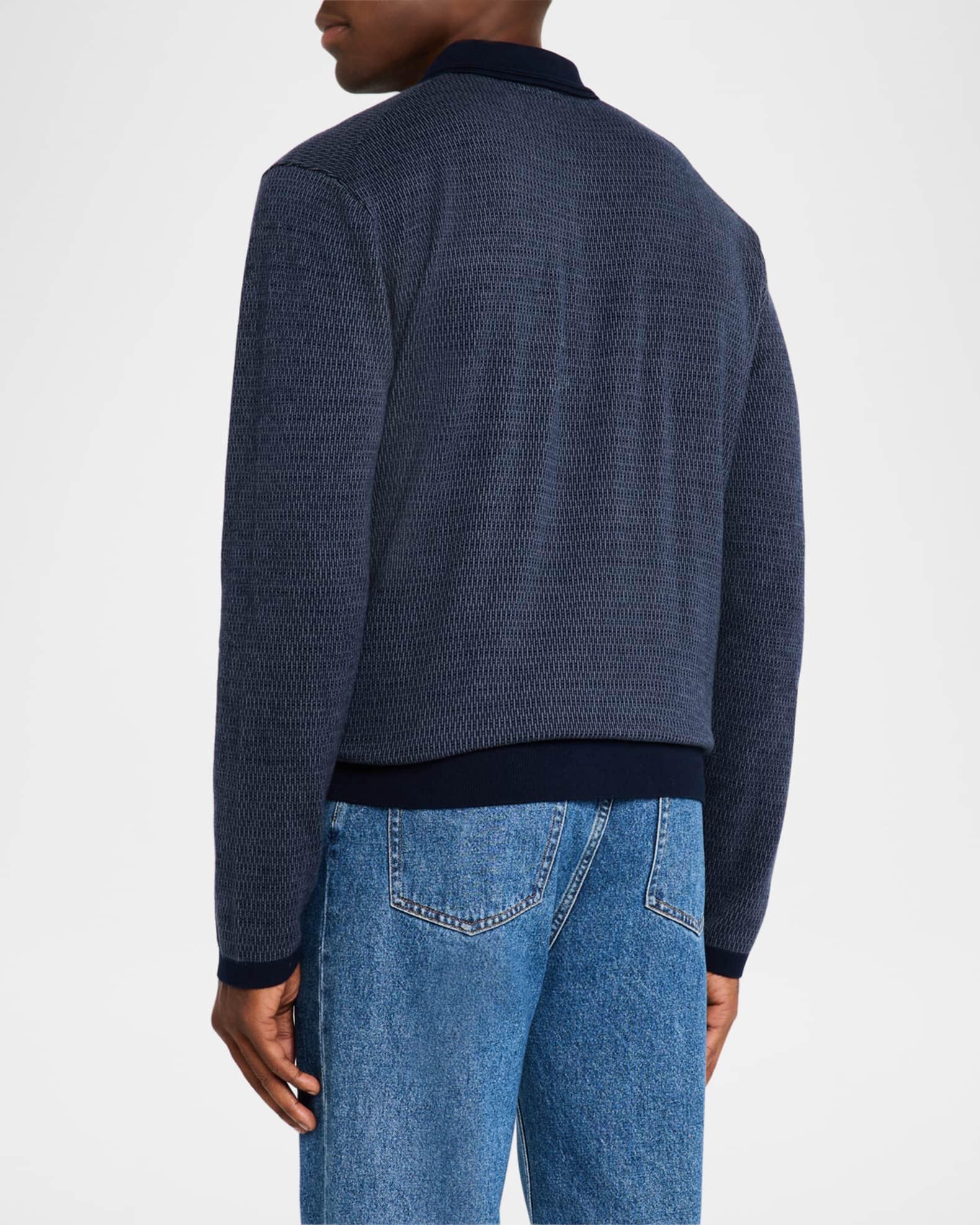 Mens Greenwich Jacquard Polo Sweater Product Image