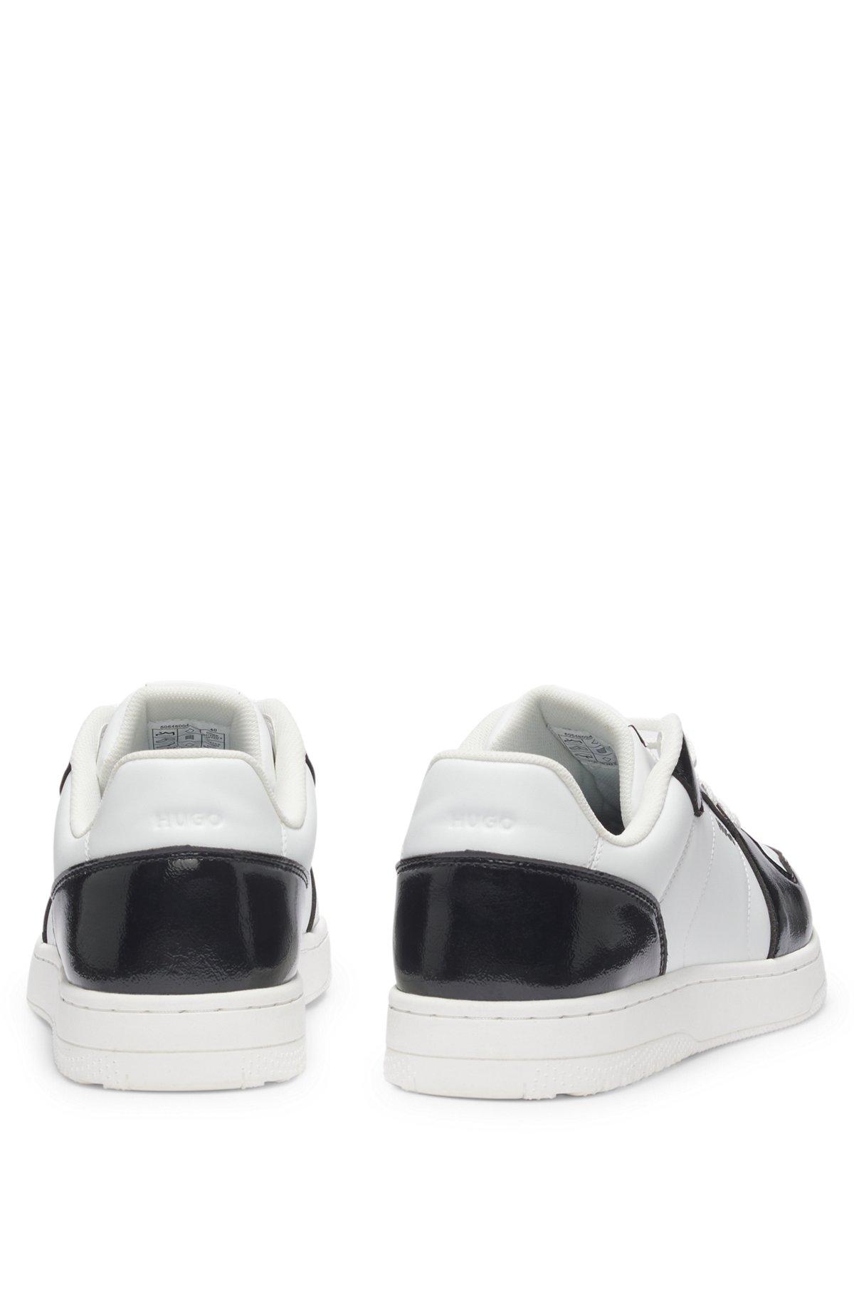 HUGO - Color-blocked trainers with logo details - White Product Image