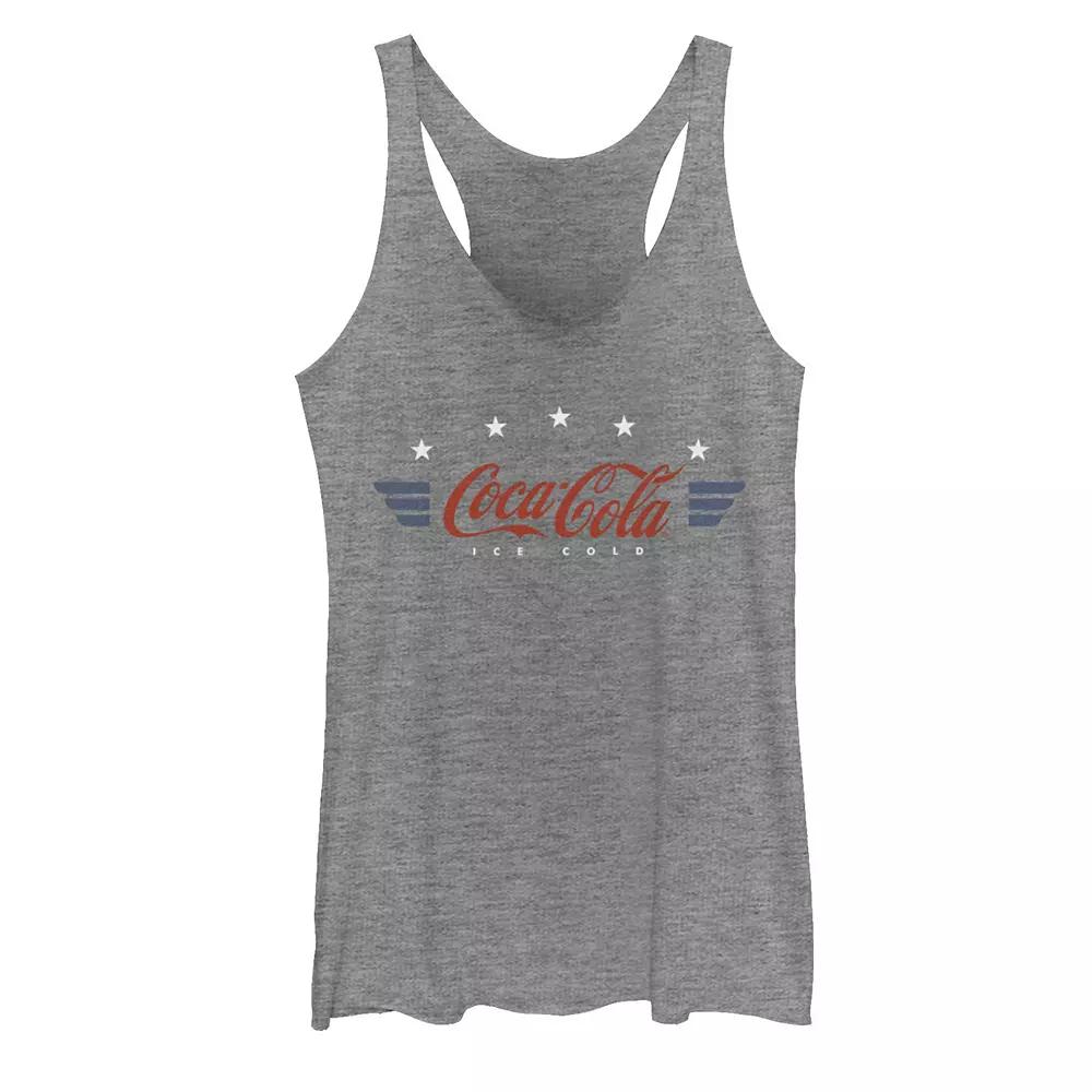 Juniors' Coca-Cola Ice Cold Badge Racerback Tank Top, Girl's,  Product Image