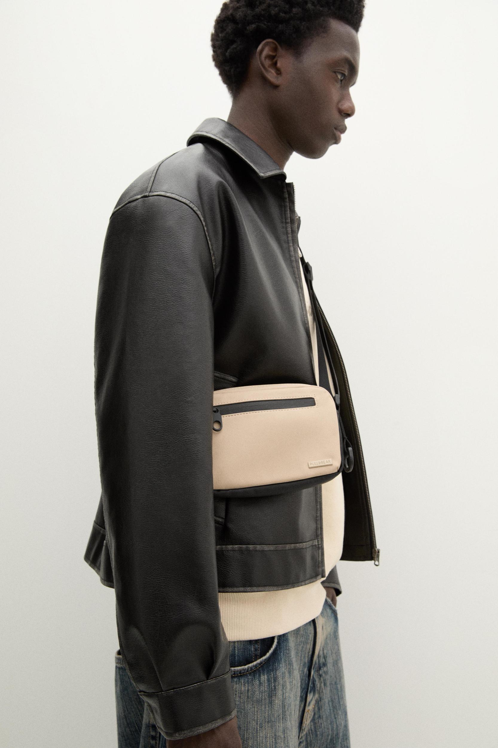 Rubberized crossbody bag Product Image