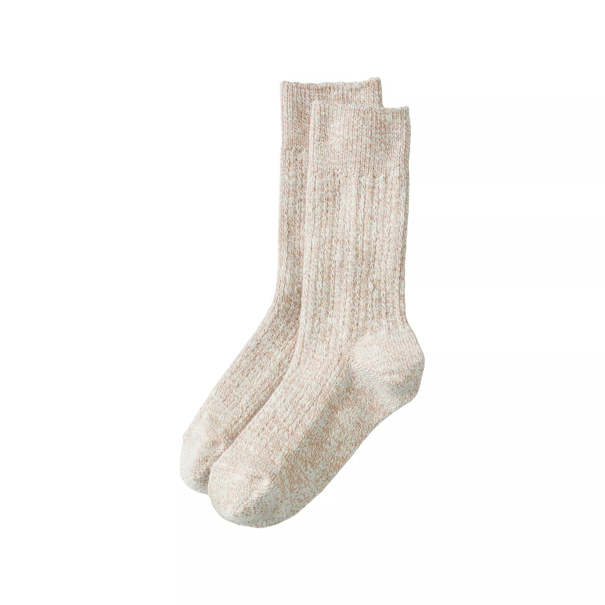 Women's Lands' End Marl Crew Camp Socks,  Product Image