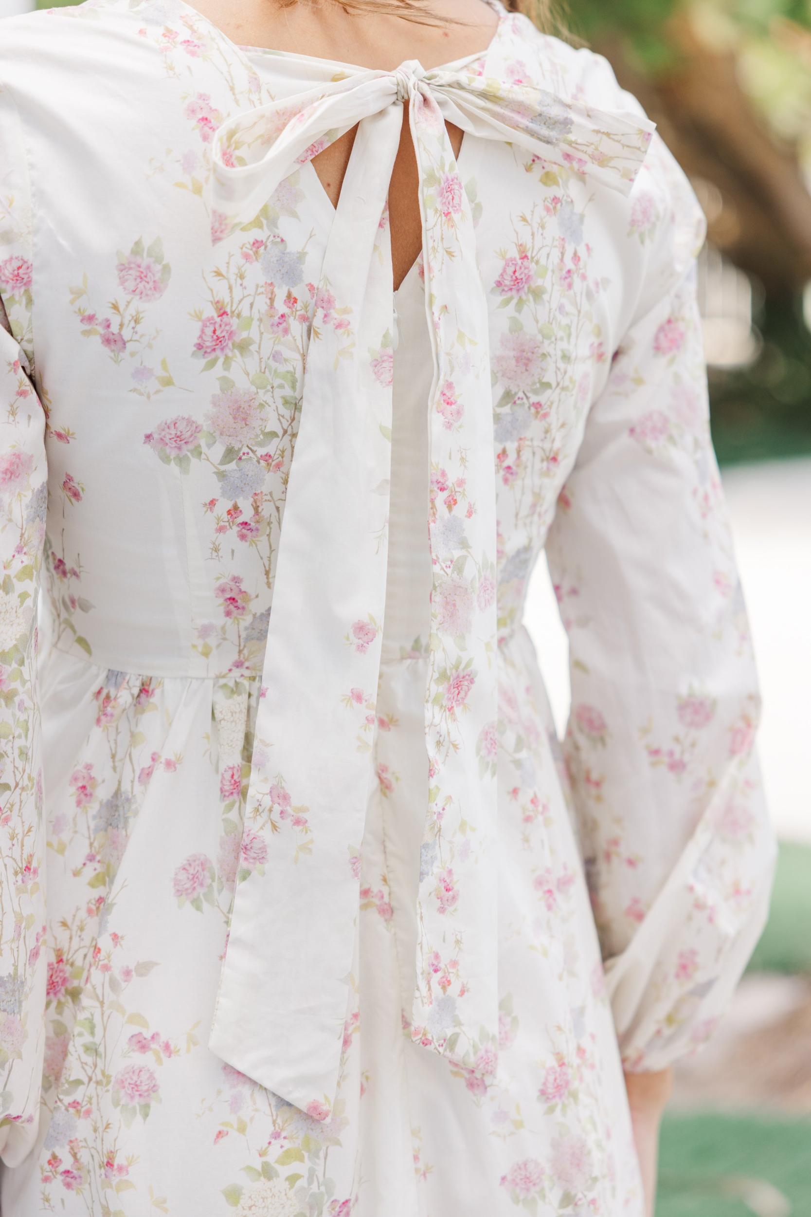 The Inspiration Cream Floral Maxi Dress Female Product Image