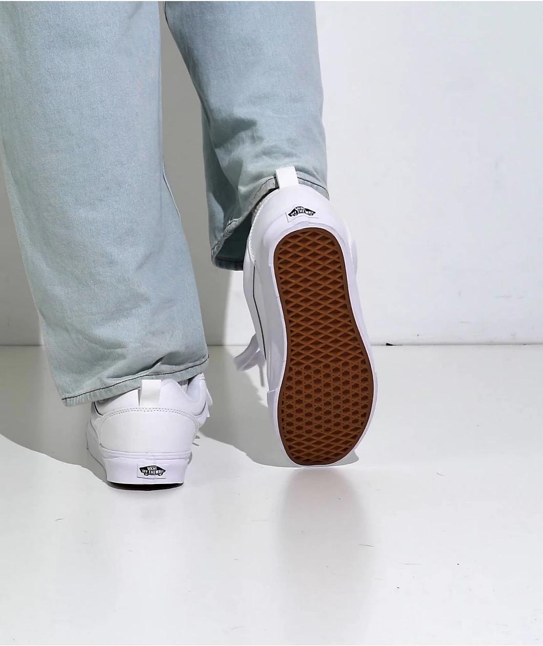 Vans Knu Skool True White Skate Shoes Product Image