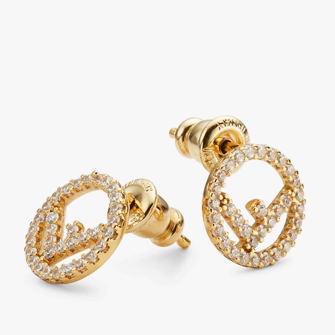 F Is Fendi EarringsGold-colored earrings Product Image