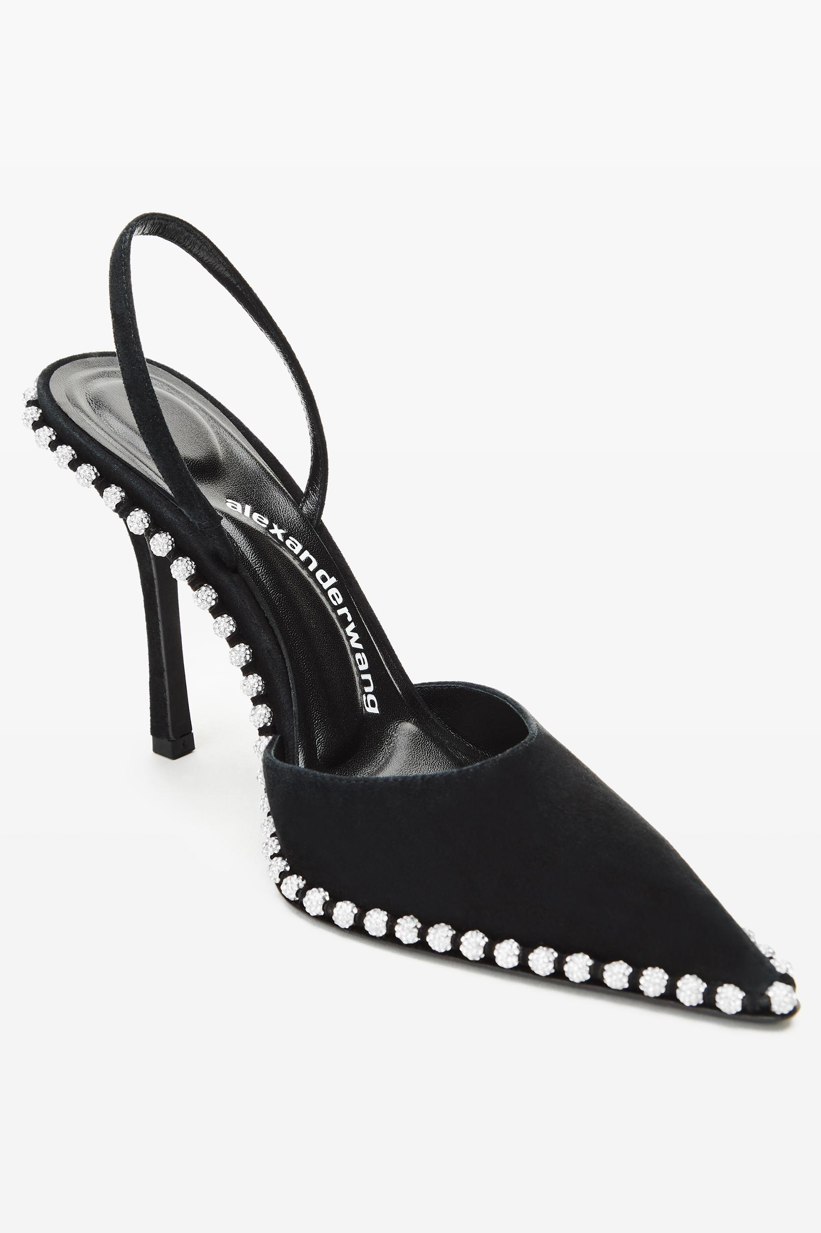 Black Suede Tia Slingback Product Image