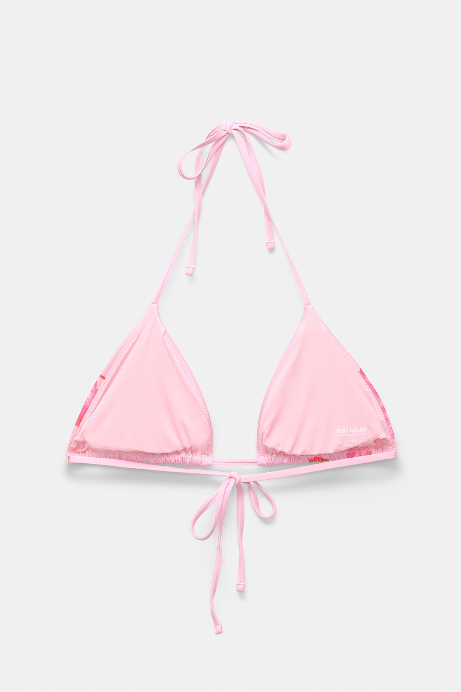 Floral triangle bikini top Product Image