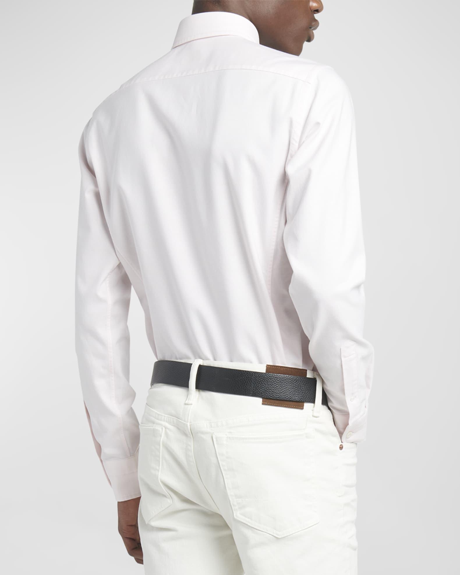 Men's Slim Fit Cotton Oxford Sport Shirt Product Image