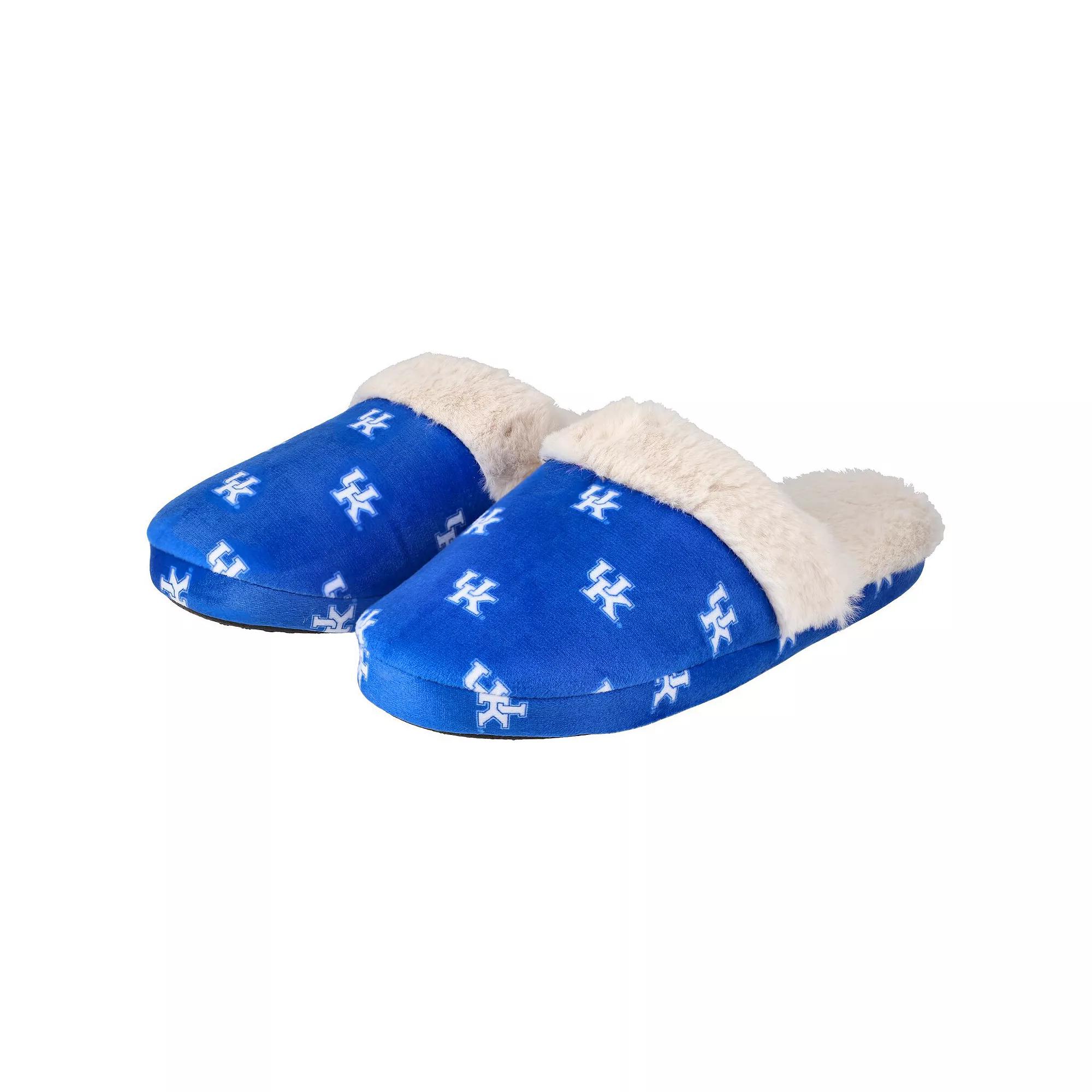 Women's ZooZatz Royal Kentucky Wildcats Faux Fur Slippers, Size: 9-10, Blue Product Image