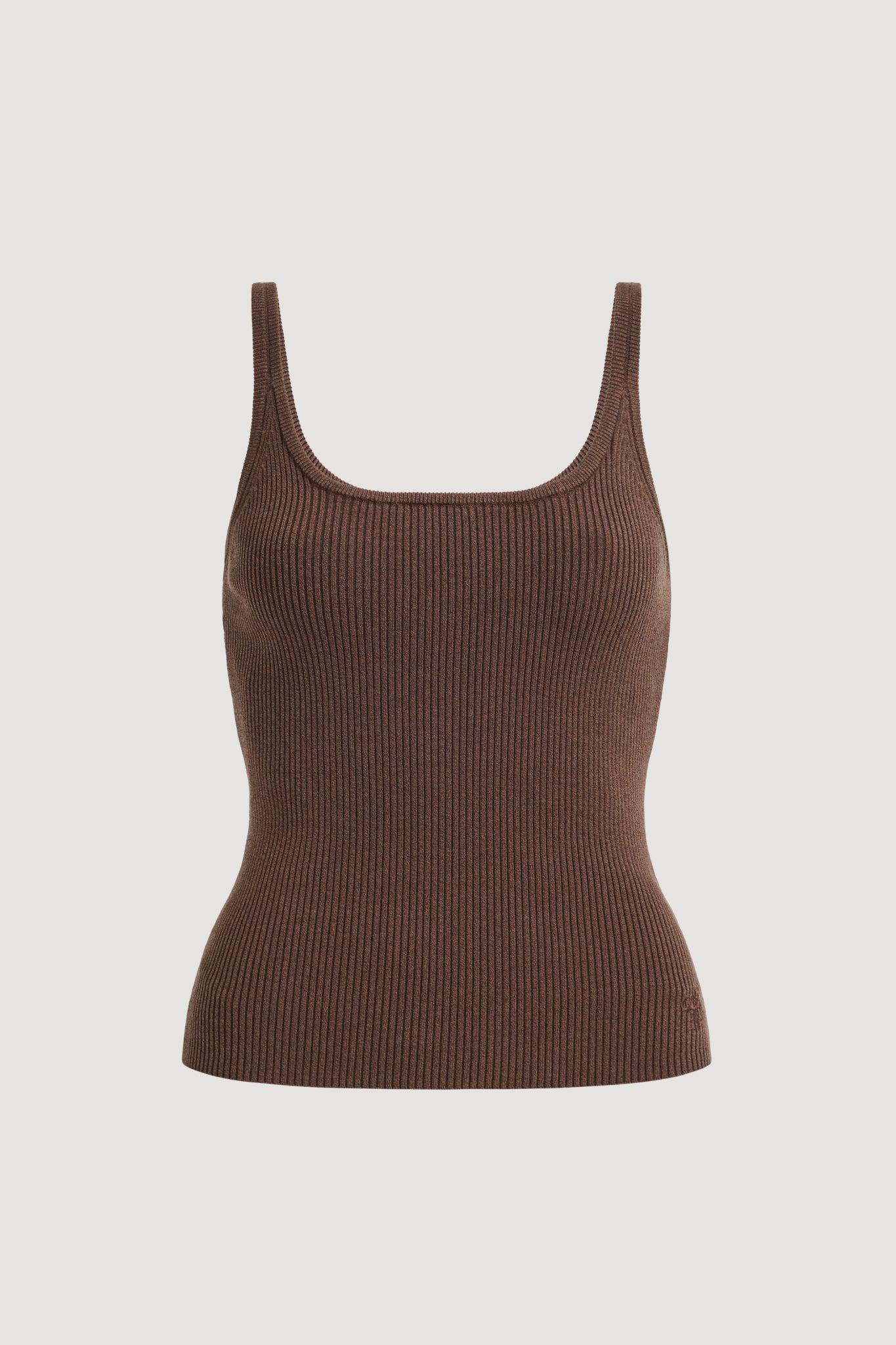 Emma Knit Tank-CHOCOLATE / XXS Product Image