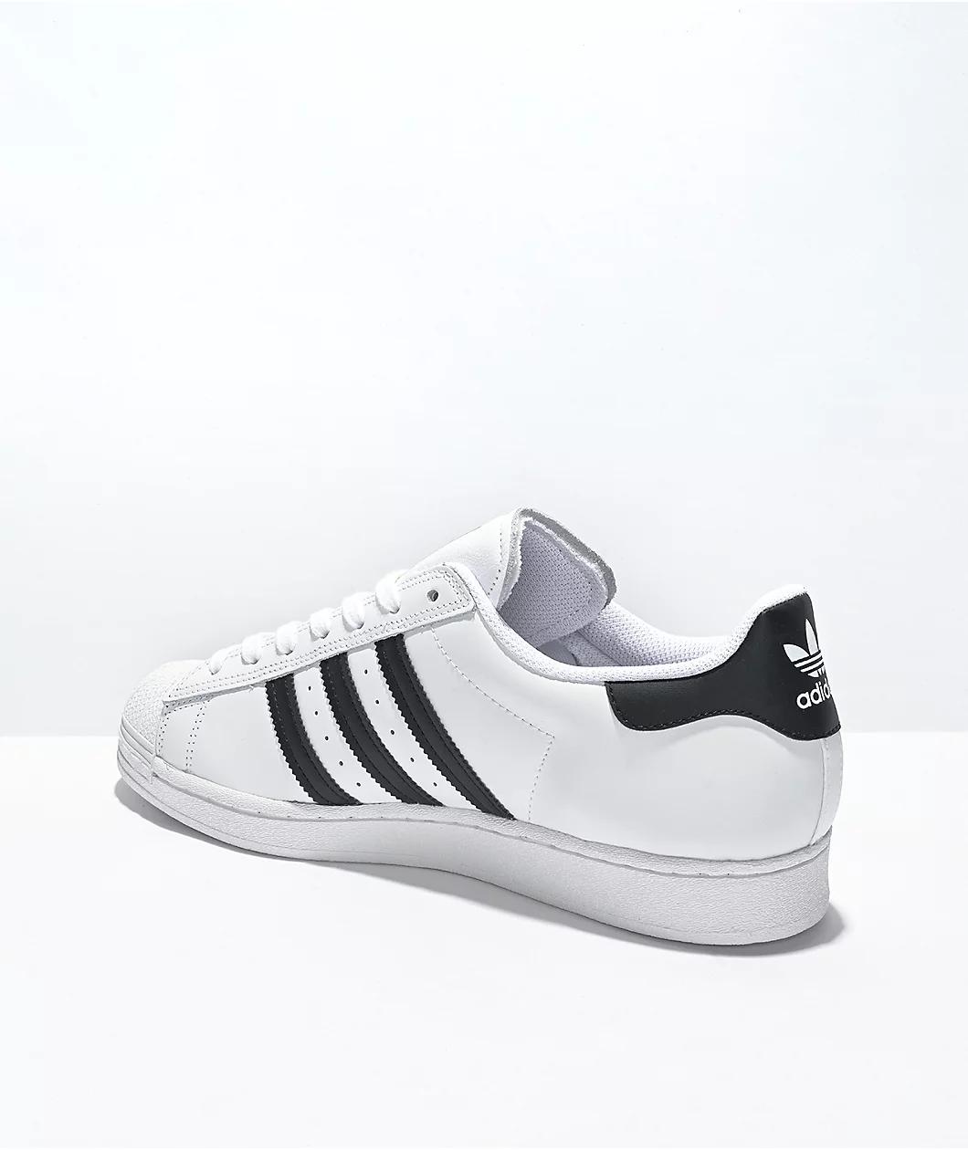 adidas Superstar ADV White & Black Skate Shoes Product Image