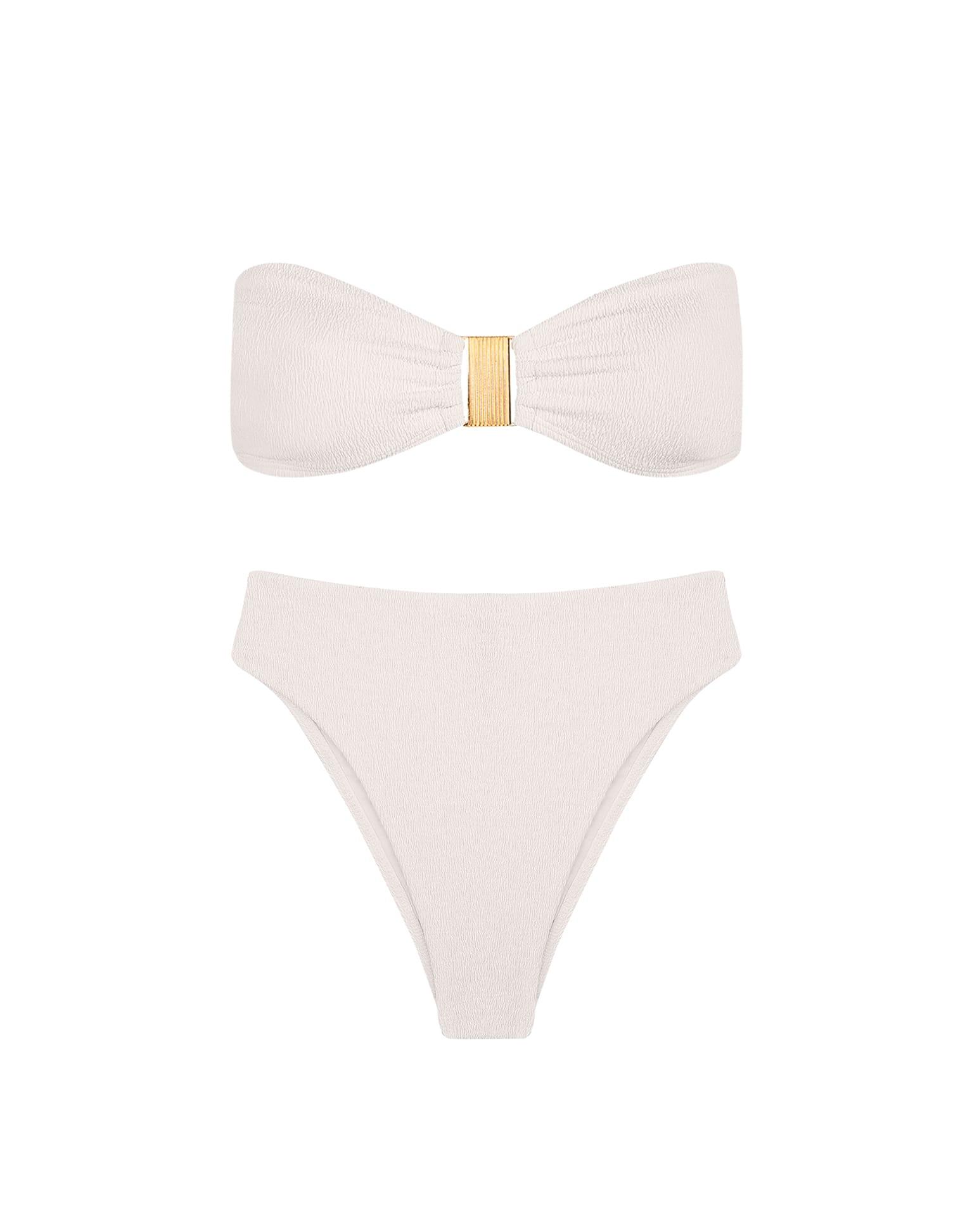 Firenze Becky Bandeau Top - White Product Image
