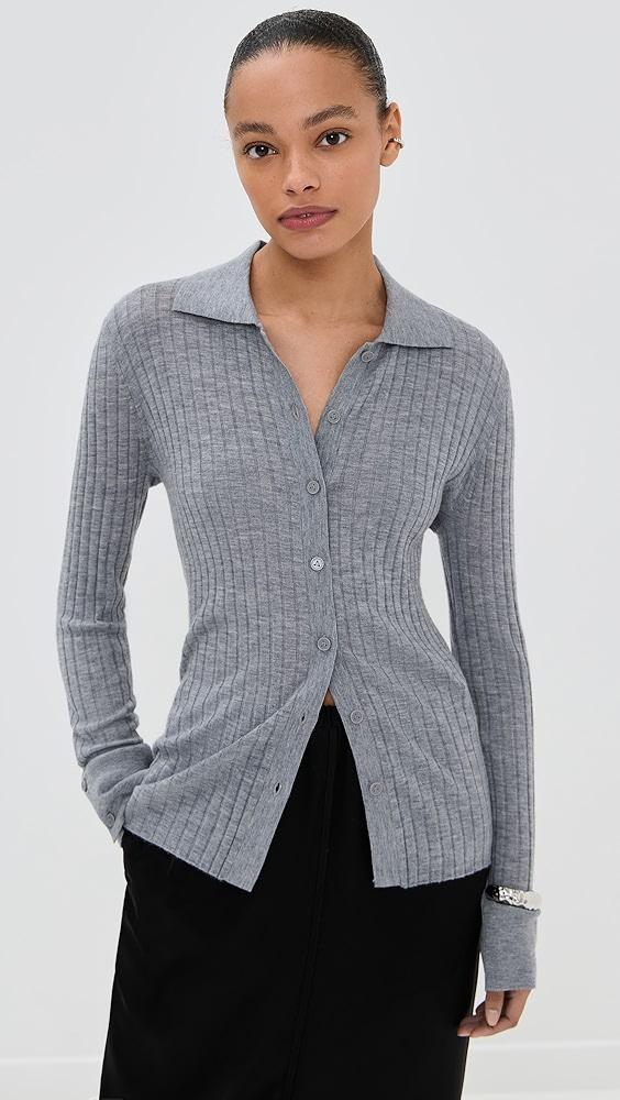 LISA YANG Cashmere Aria Cardigan Shirt | Shopbop Product Image
