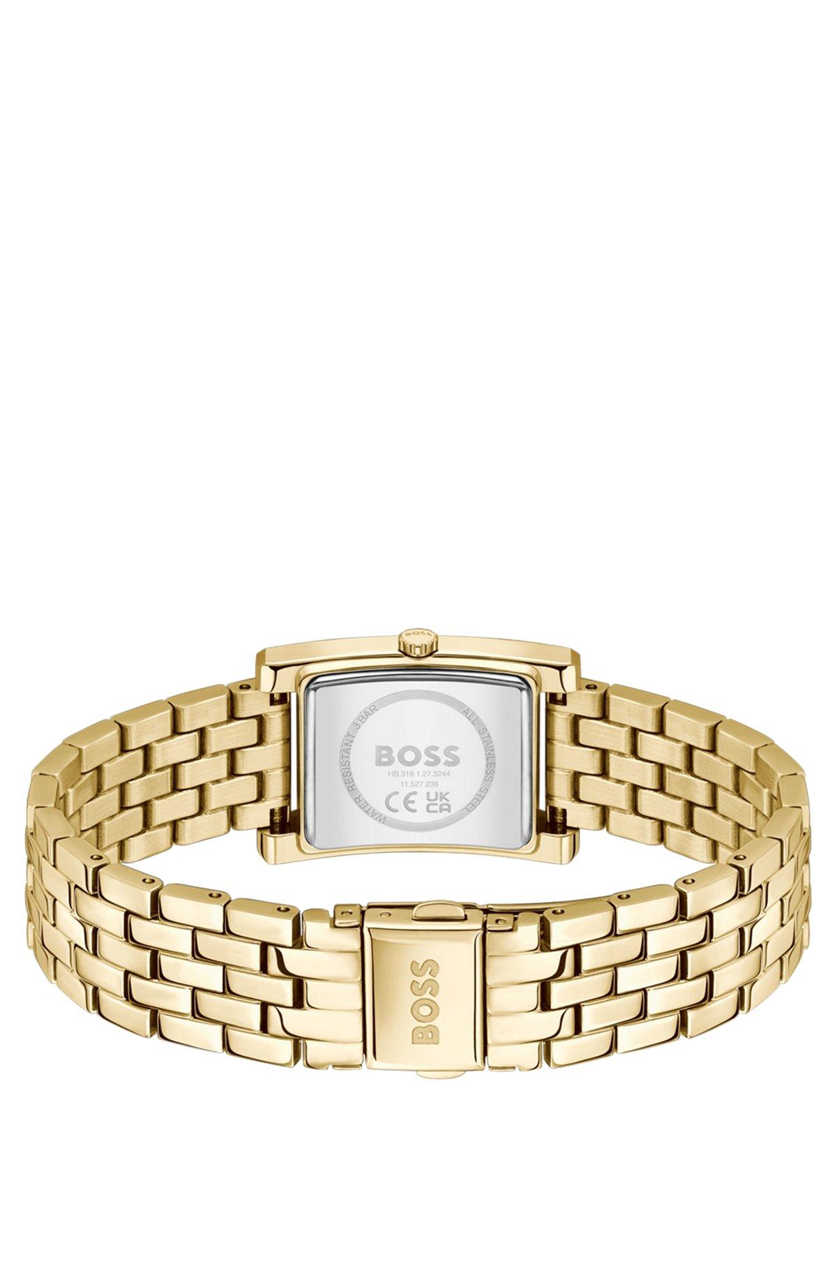 Gold-tone watch with green dial Product Image